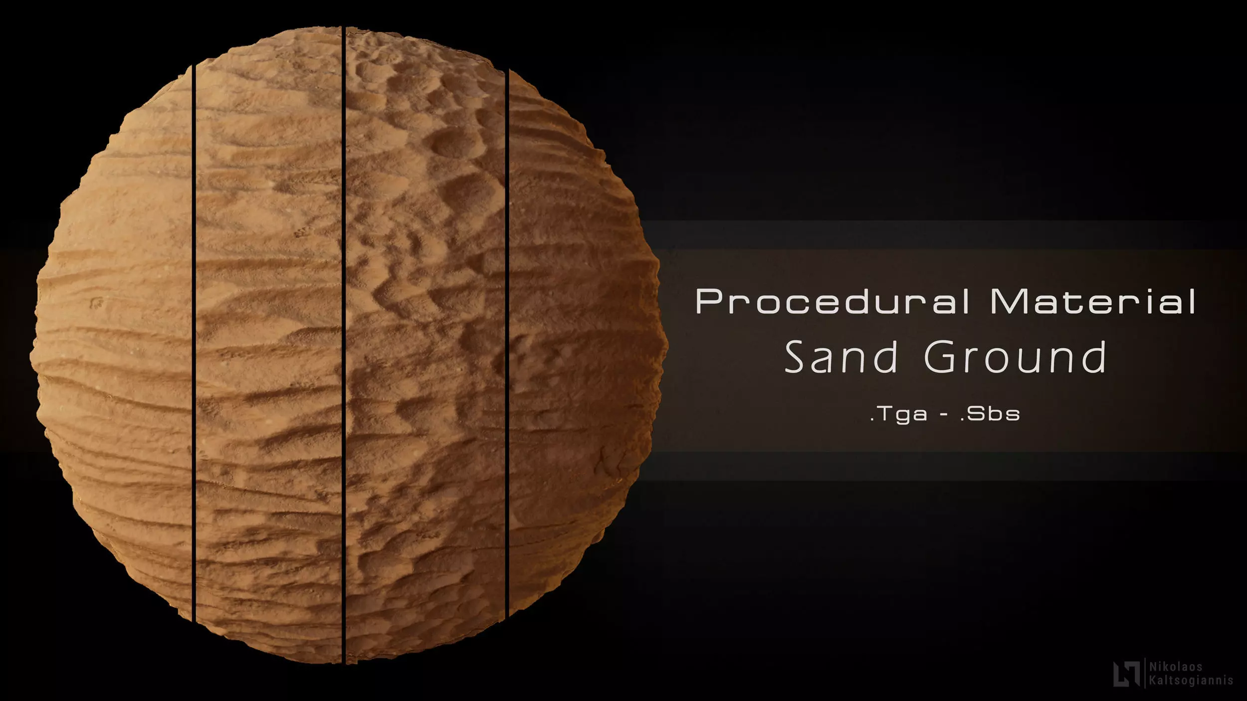 Procedural Sand Material 4 Variations Texture_0