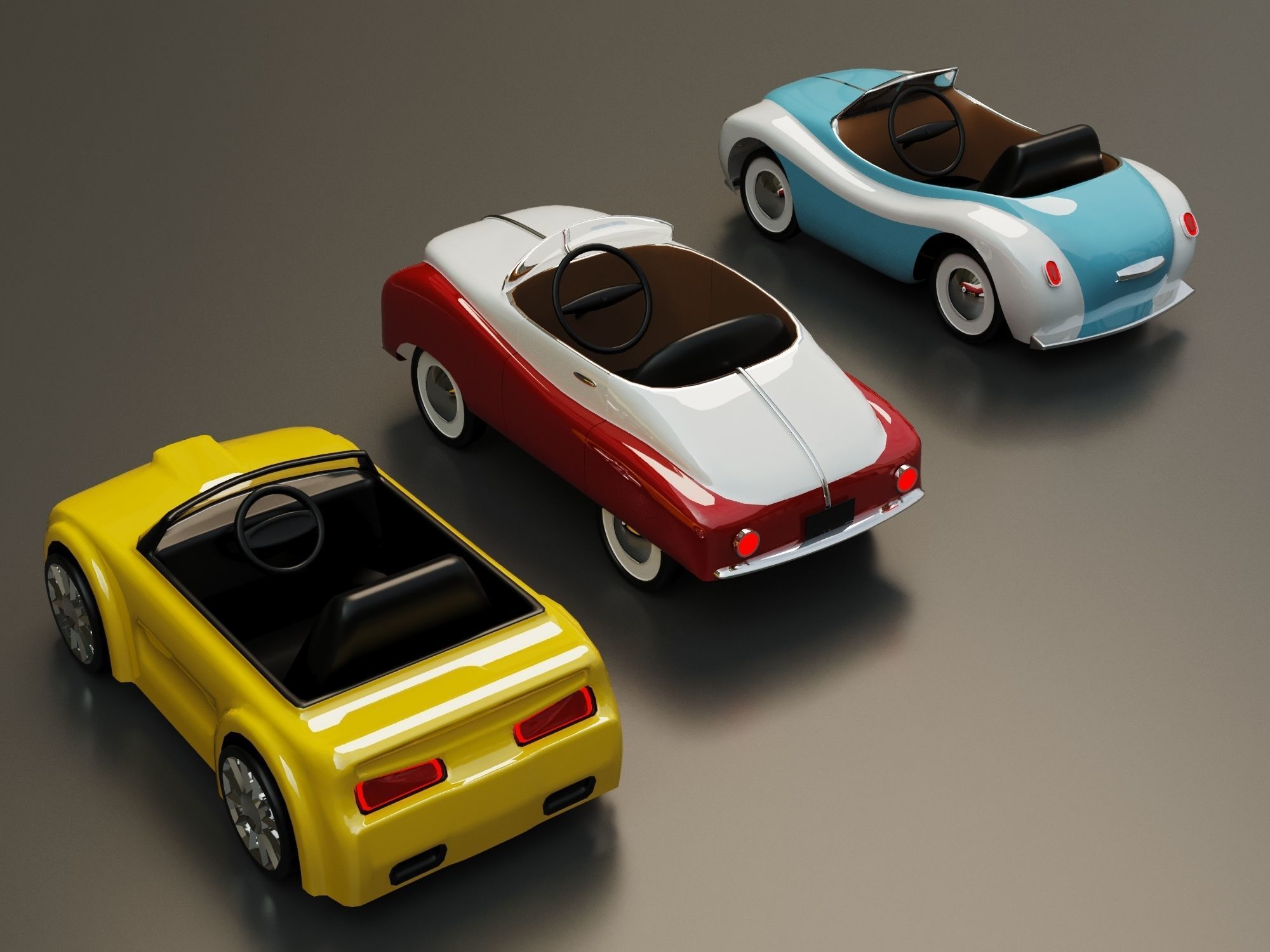 kids cars 3D model_1