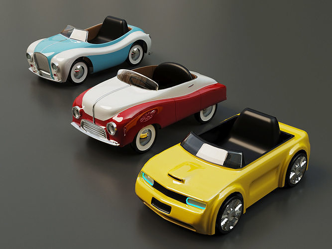 kids cars 3D model