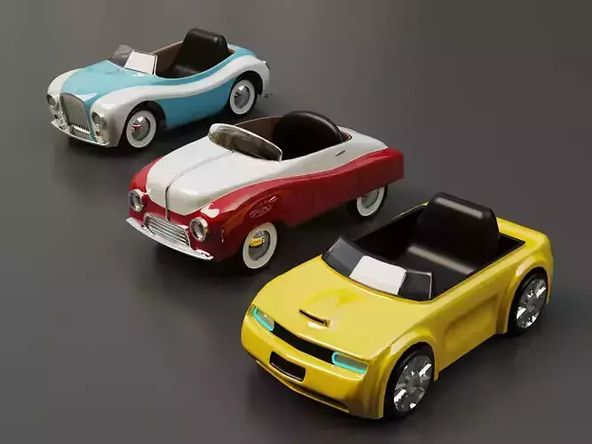 kids cars 3D model