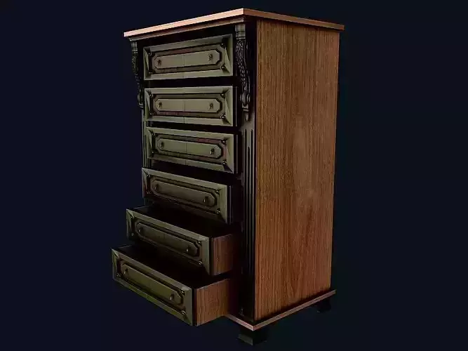 Drawers 1 wooden chest of