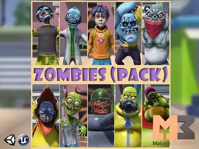 Cartoon Zombies Pack