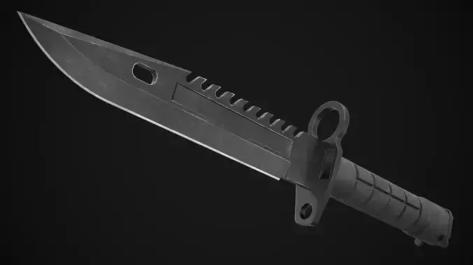 M9 Bayonet Knife Game Ready Low-poly 3D model