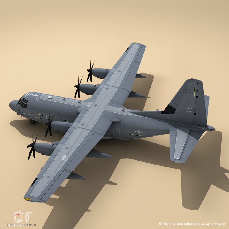 C-130 J USAF 3D model_1