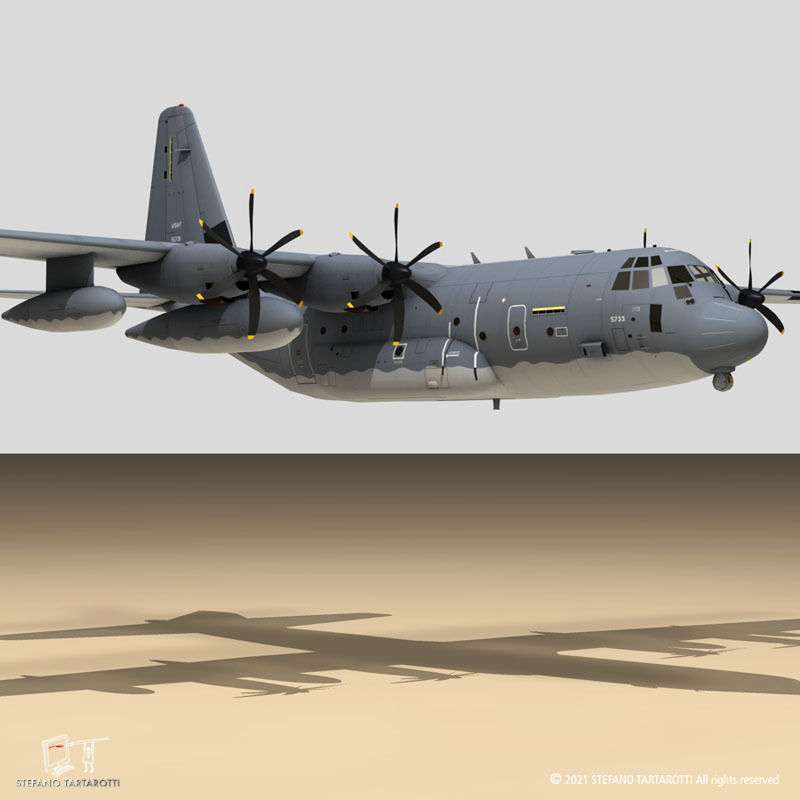 C-130 J USAF 3D model_5
