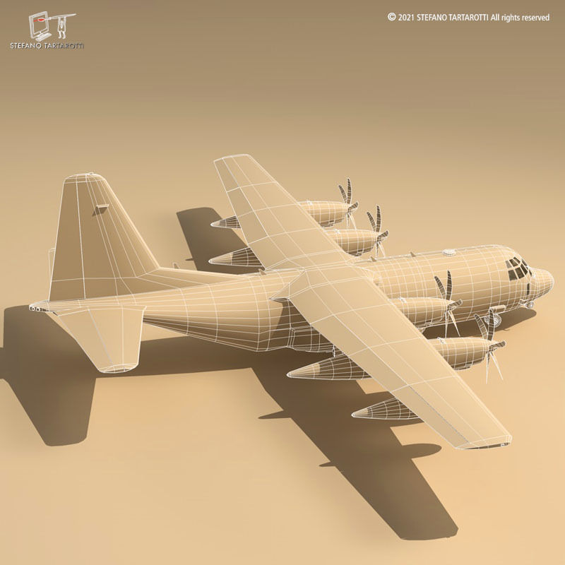 C-130 J USAF 3D model_8