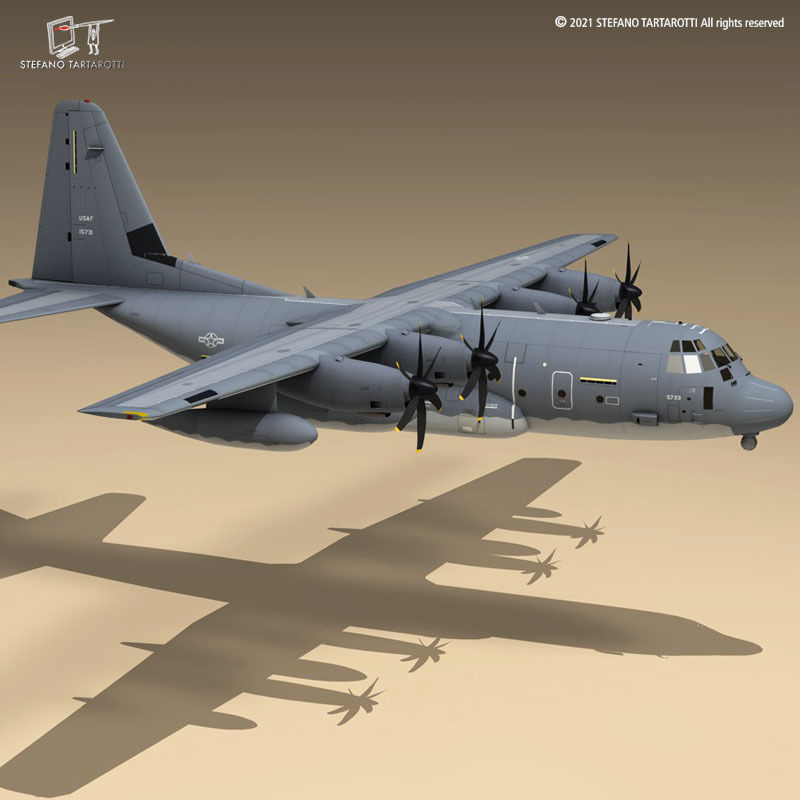 C-130 J USAF 3D model_4