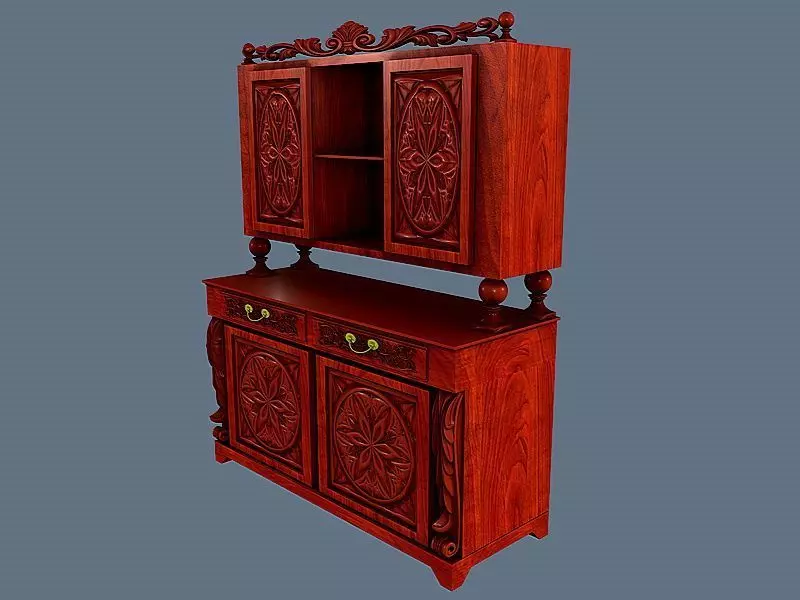 Classic buffet 2 3D model_0