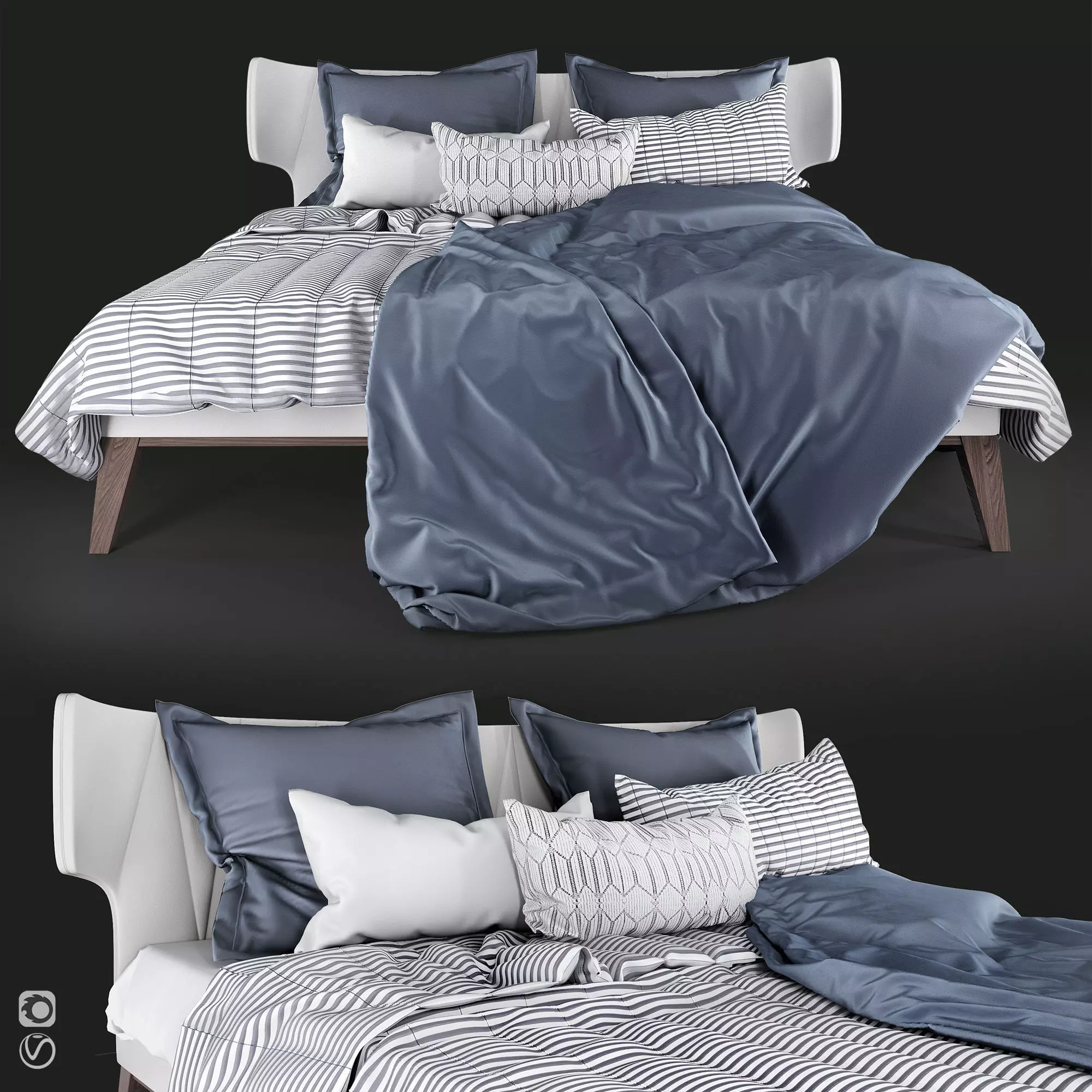 Bamax Slash Night Bed 3D model_0