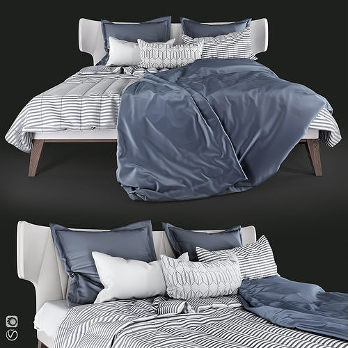 Bamax Slash Night Bed 3D model