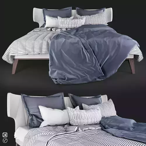 Bamax Slash Night Bed 3D model