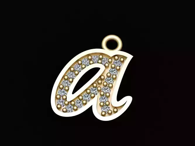Alphabets Small Letter A Pendants