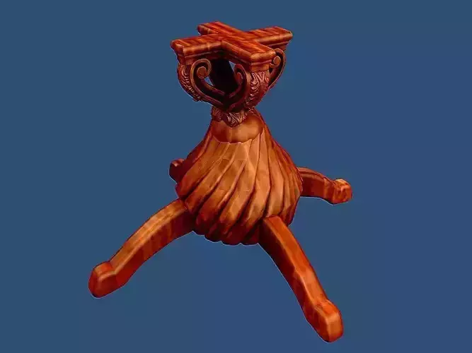 Classic coffee table leg 3D model