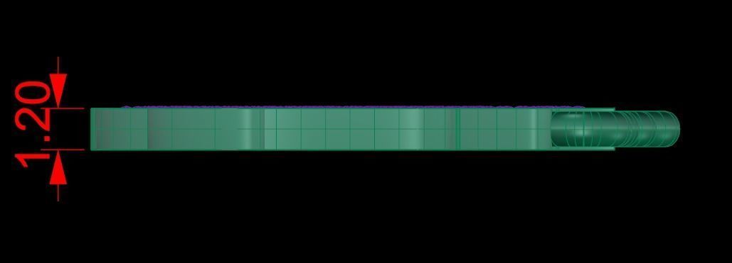 Alphabets Small Letter D Pendants 3D print model_2