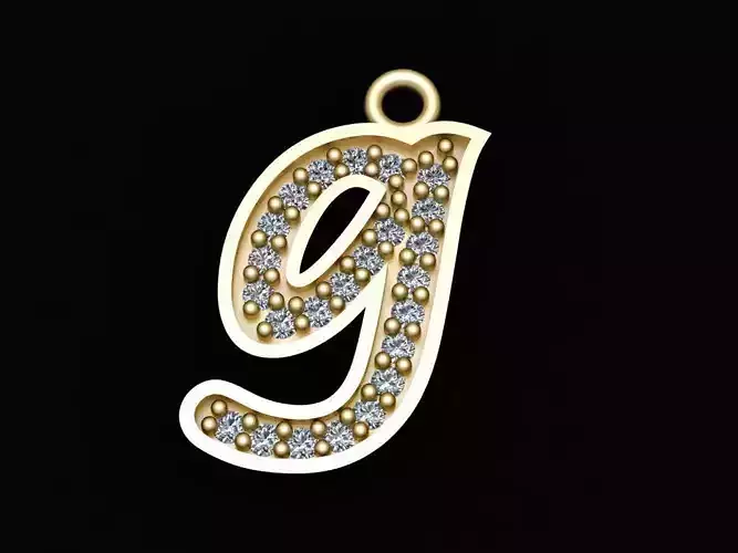 Alphabets Small Letter G Pendants