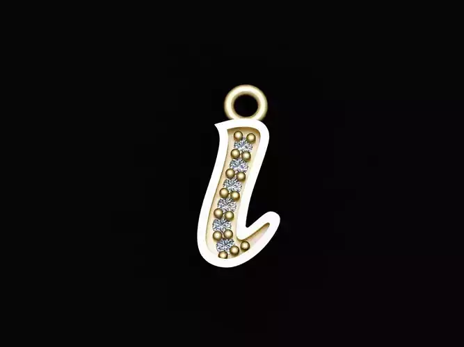 Alphabets Small Letter I Pendants