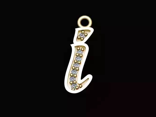 Alphabets Small Letter i Pendants