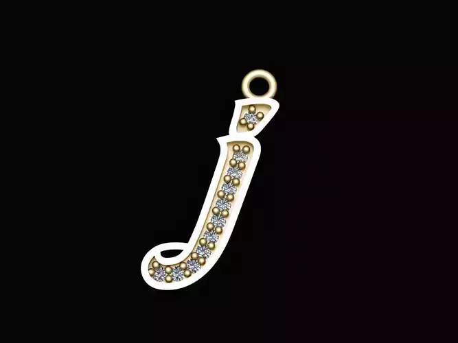 Alphabets Small Letter J Pendants
