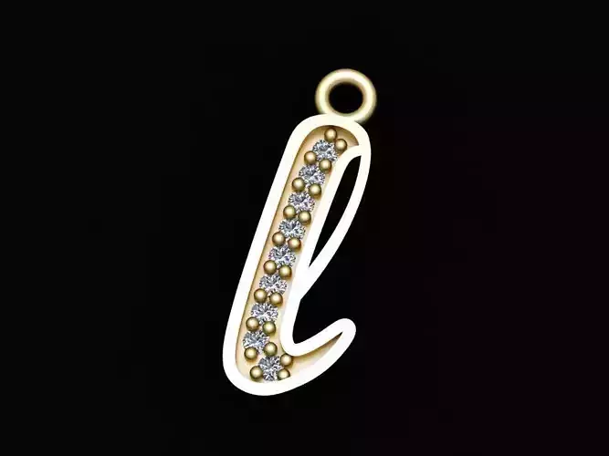 Alphabets Small Letter L Pendants