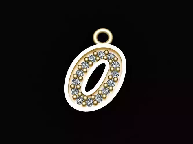 Alphabets Small Letter O Pendants