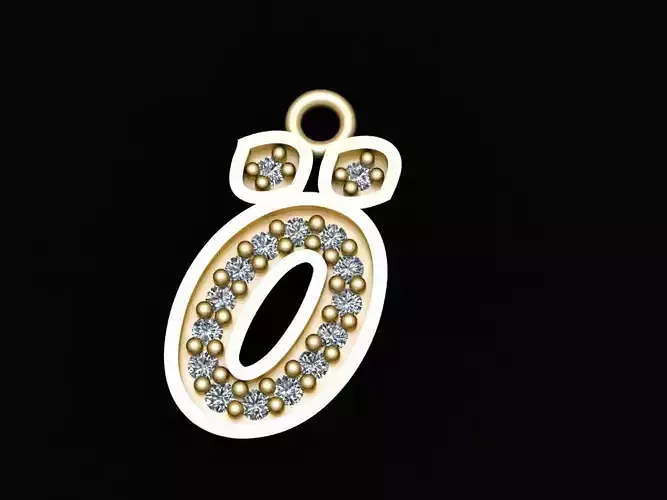 Alphabets Small Letter Turkish O Pendants