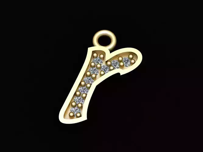 Alphabets Small Letter R Pendants