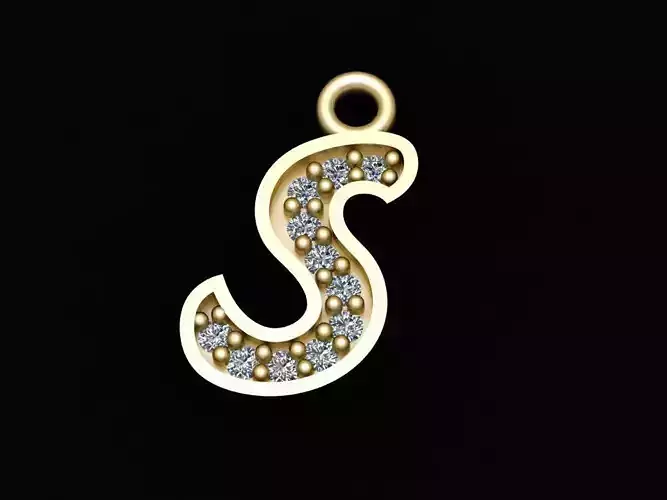 Alphabets Small Letter S Pendants