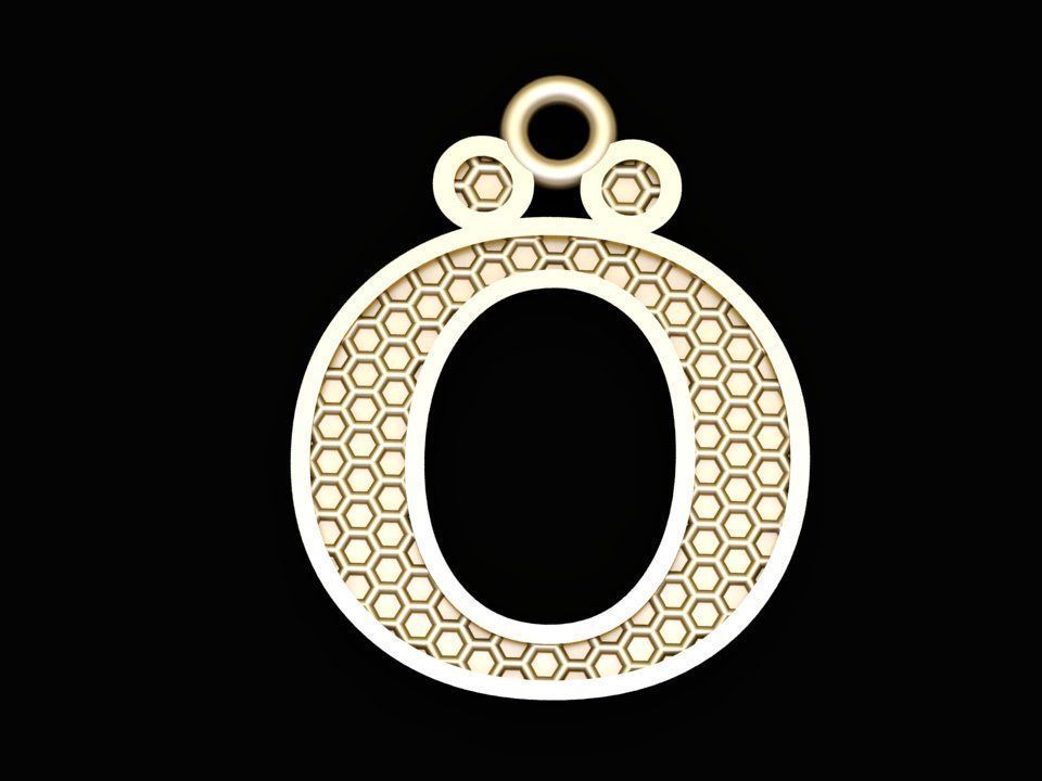 Alphabets Letter Pendants 31 Letters in file  02 3D print model_37