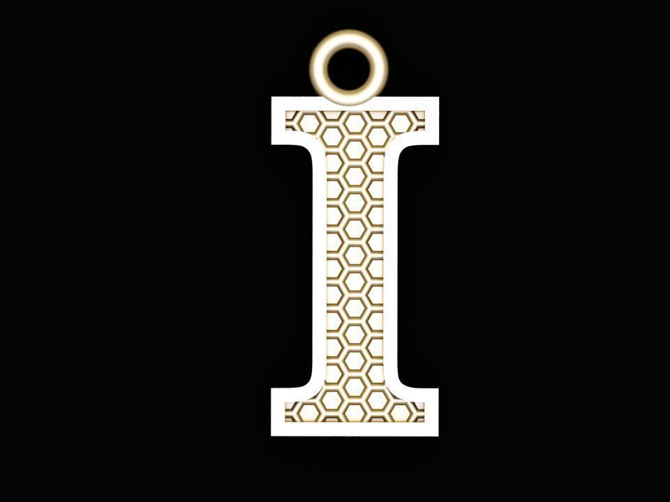 Alphabets Letter Pendants 31 Letters in file  02 3D print model_21