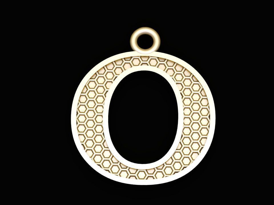 Alphabets Letter Pendants 31 Letters in file  02 3D print model_35