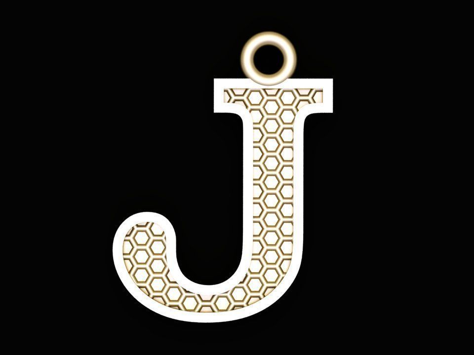 Alphabets Letter Pendants 31 Letters in file  02 3D print model_25