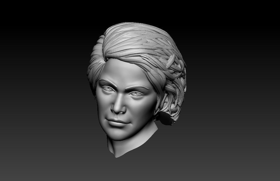 Kassandra statue of woman holding a bird 3D print model_14