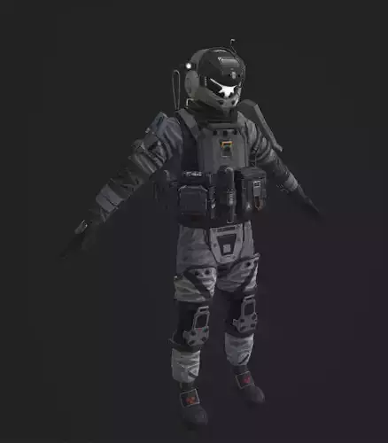 Teci Model based of some concept art Free 3D model