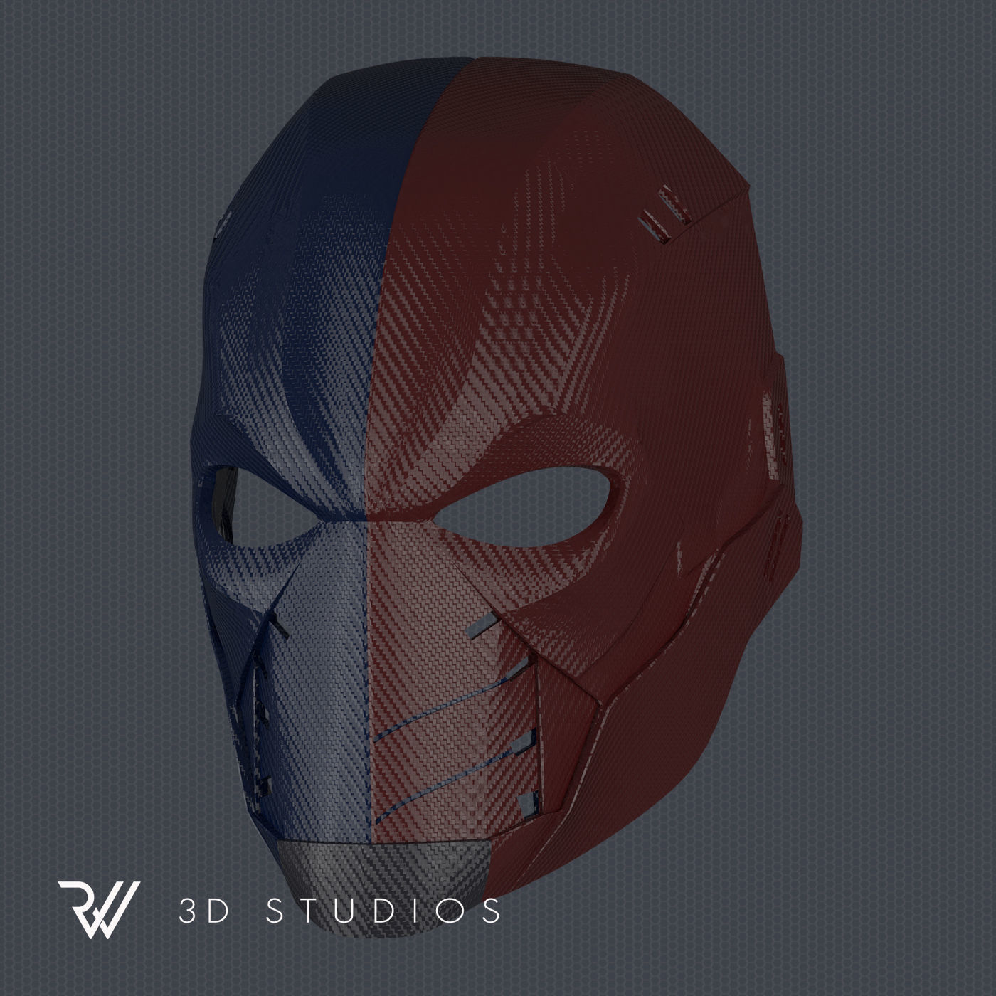 Deathstroke Titans Season 2 Helmet V1 - STL File 3D print model_2