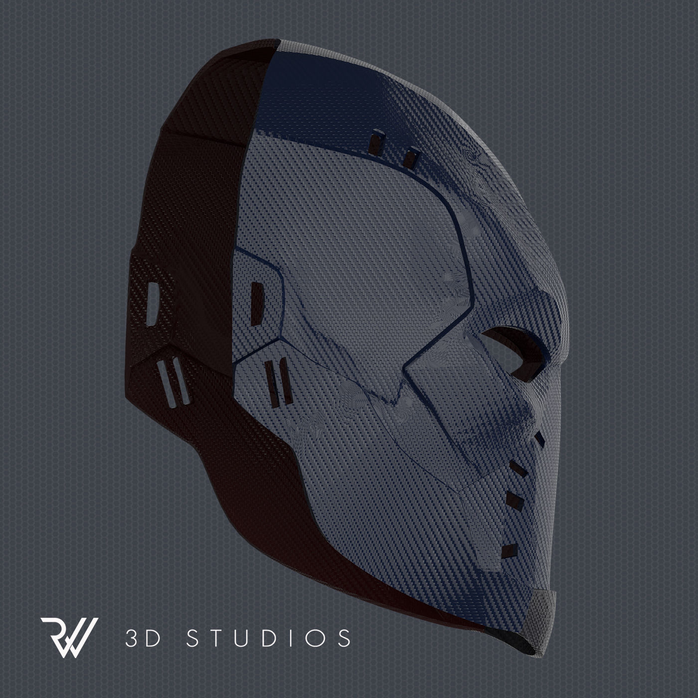 Deathstroke Titans Season 2 Helmet V1 - STL File 3D print model_1