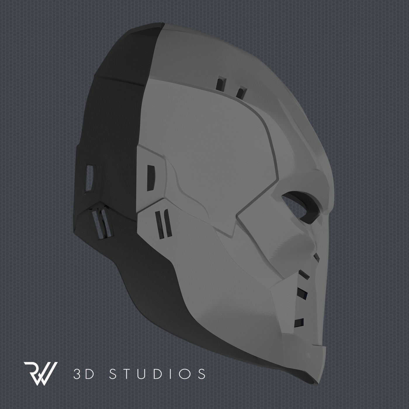 Deathstroke Titans Season 2 Helmet V1 - STL File 3D print model_4