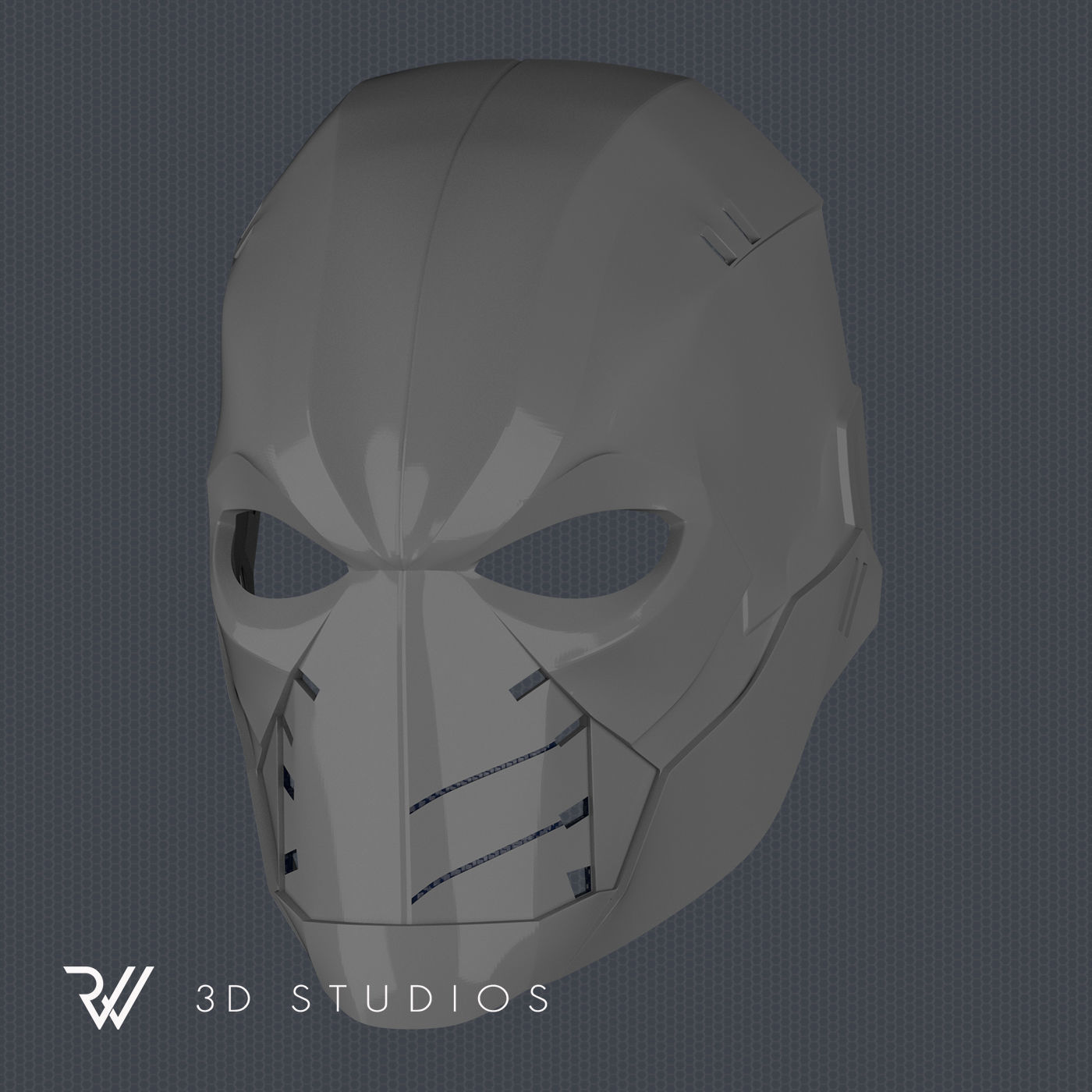 Deathstroke Titans Season 2 Helmet V1 - STL File 3D print model_5