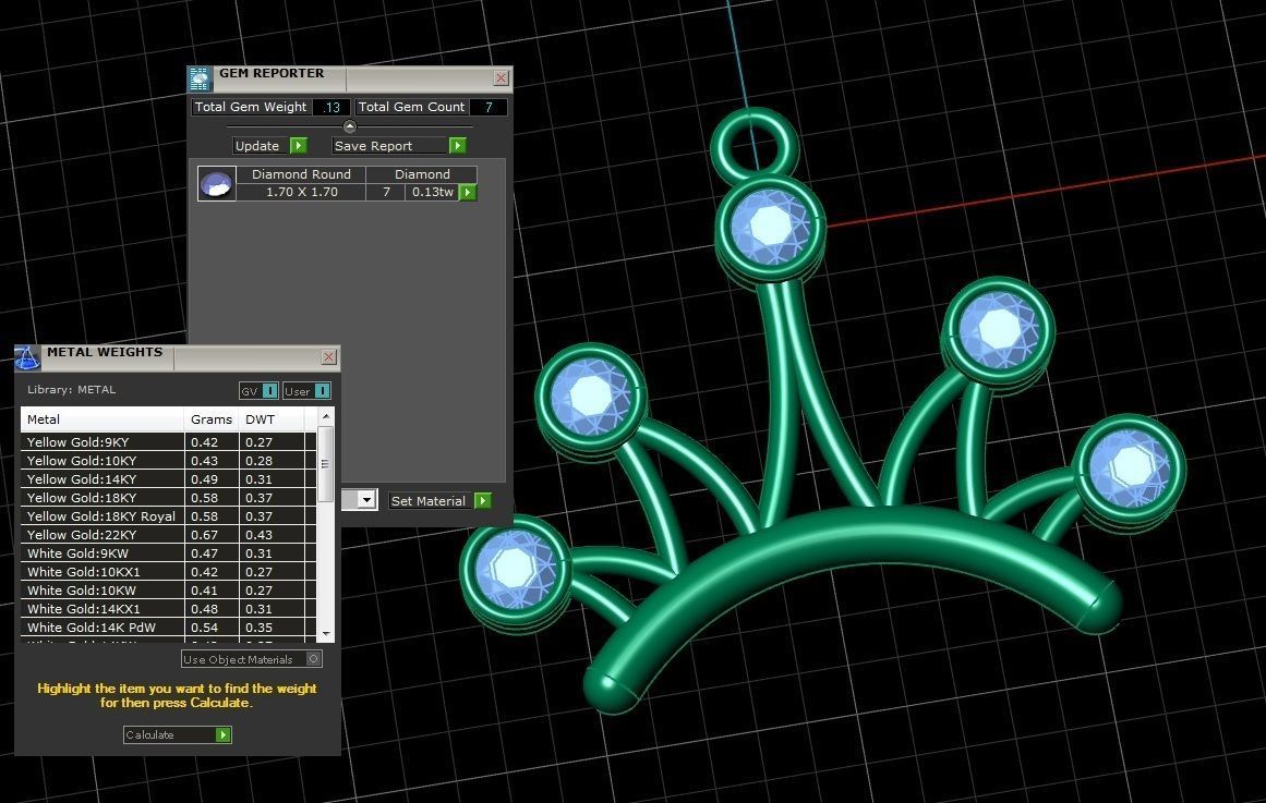 Jewelry Pendant 3D print model_3
