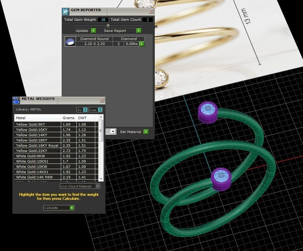 Jewelry Ring 3D print model_1