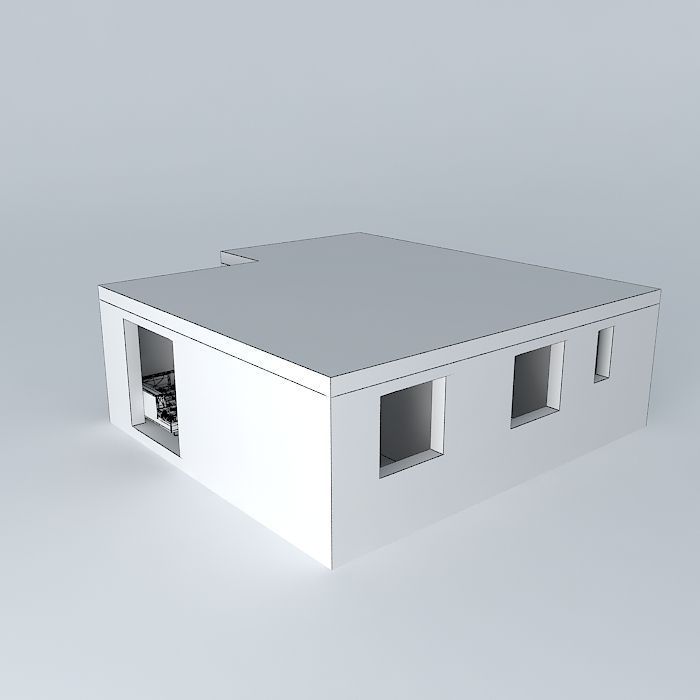 Small Apartment design Free 3D model_4