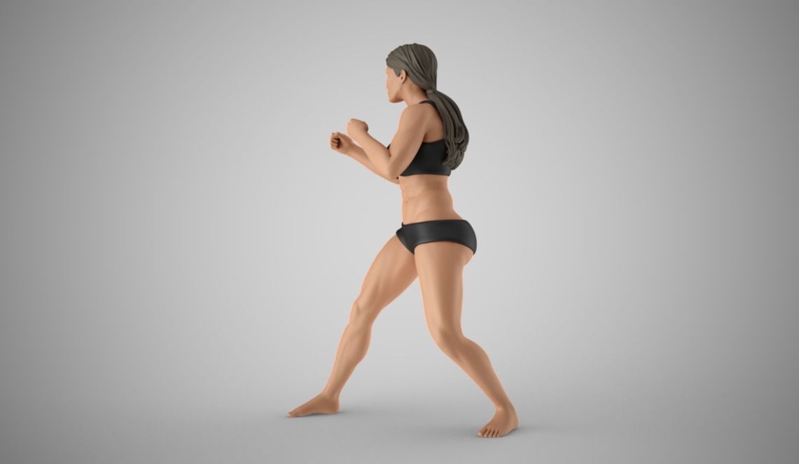 Boxer Girl 2 3D print model_7
