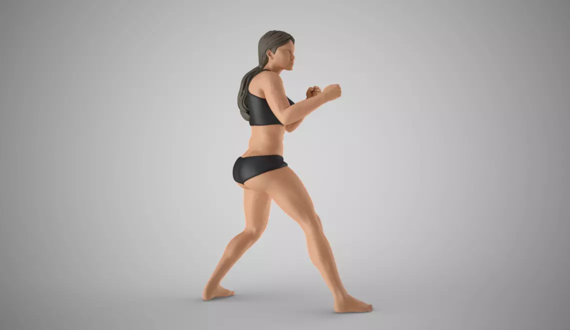 Boxer Girl 2 3D print model_0