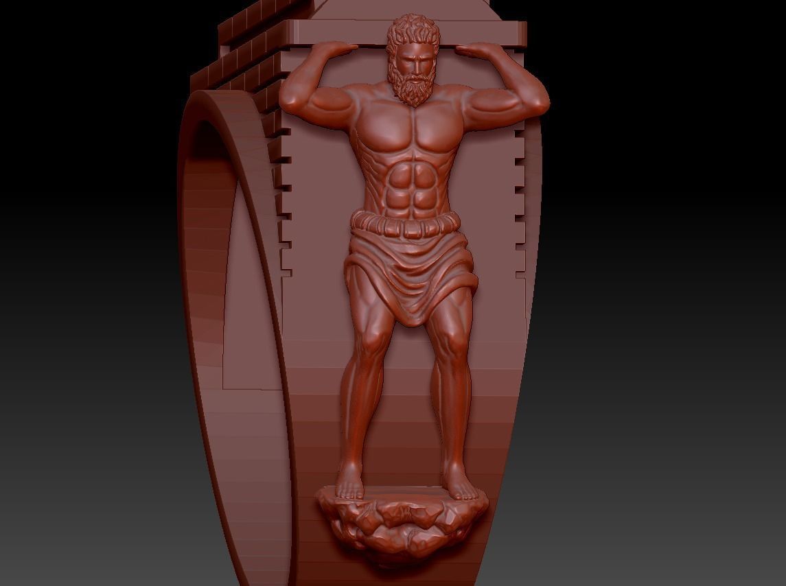 Ring Atlas  3D print model_4