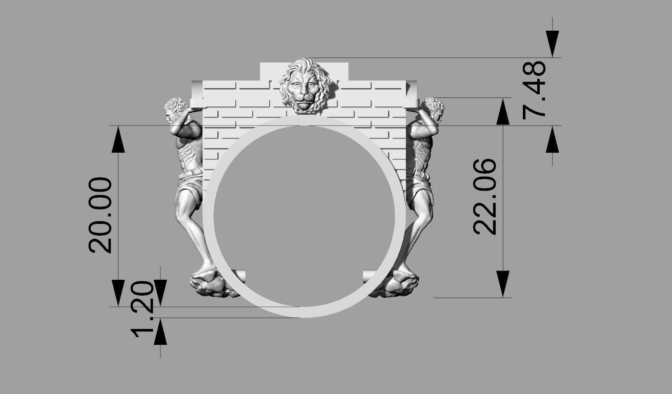 Ring Atlas  3D print model_8