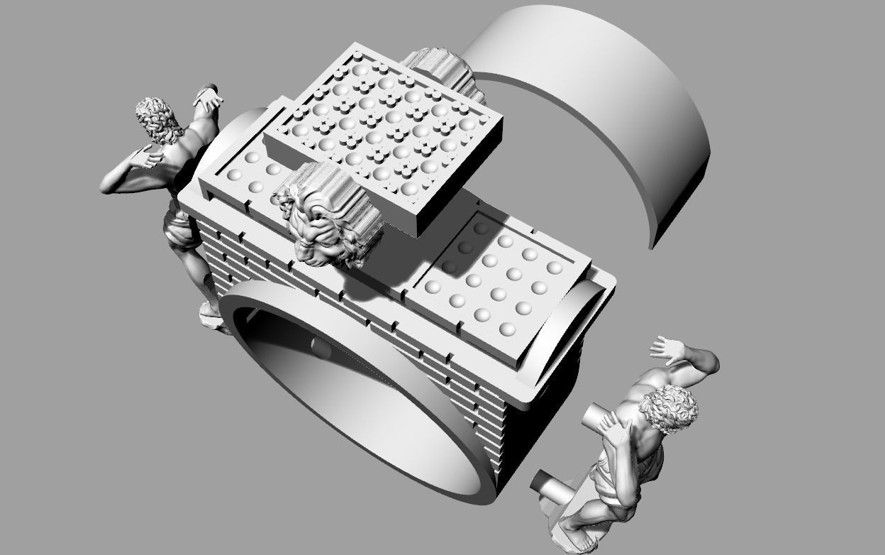 Ring Atlas  3D print model_13