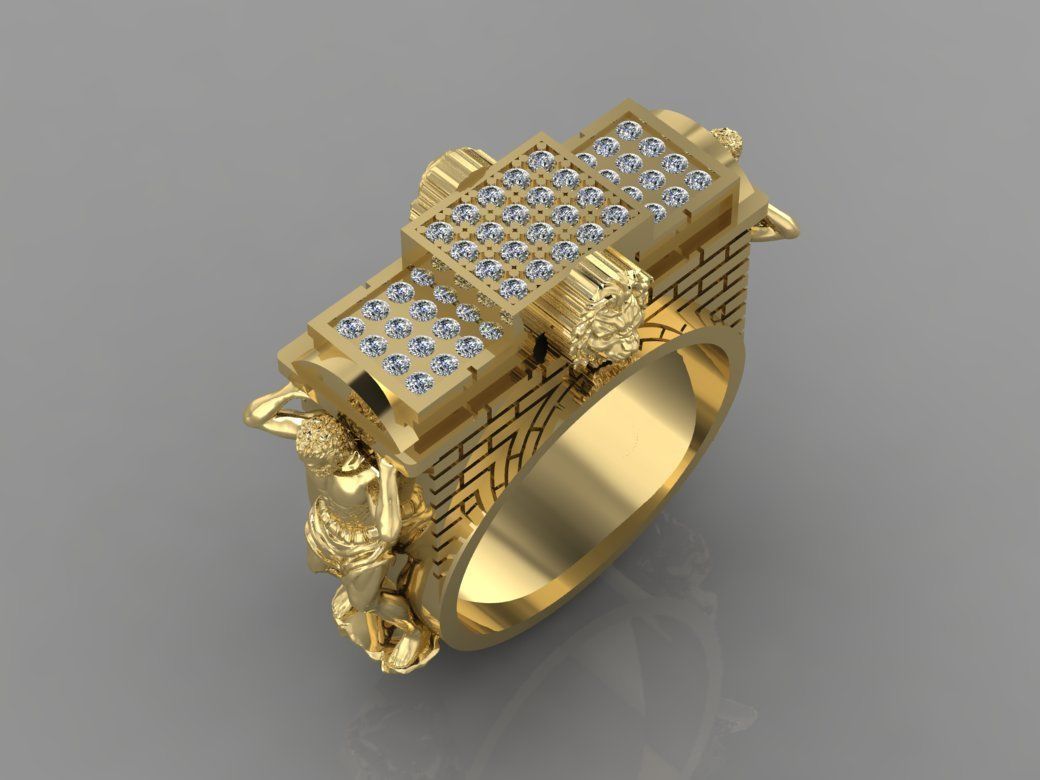 Ring Atlas  3D print model_3