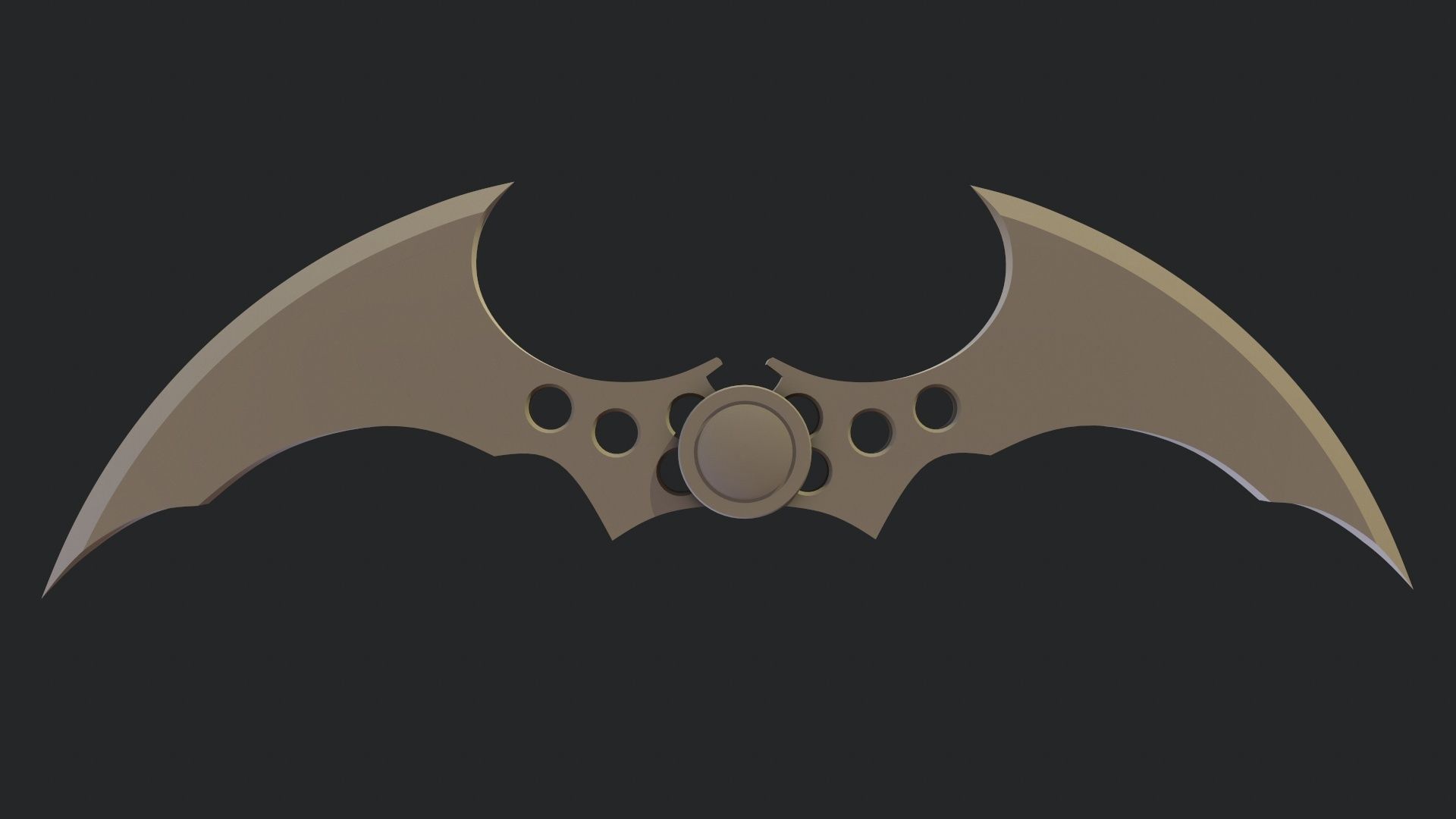 Batman Arkham Batarang - 3D Print 3D print model_2
