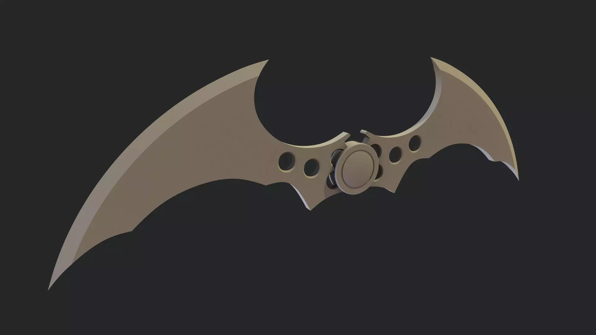 Batman Arkham Batarang - 3D Print 3D print model_0