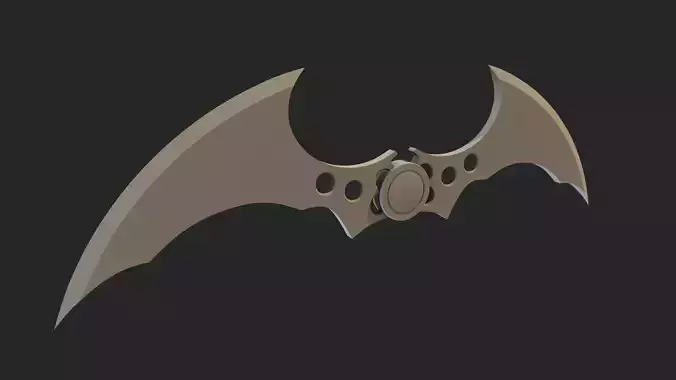 Batman Arkham Batarang - 3D Print 3D print model