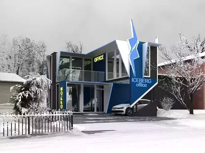 Modular office 60m2 3D model